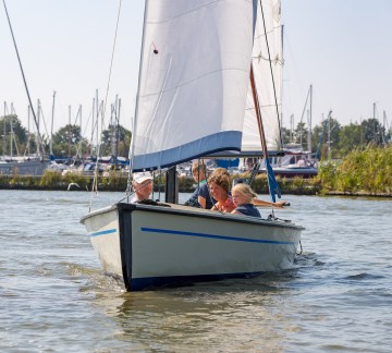Zeilen bij de camping